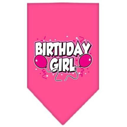 Pet and Dog Bandana Screen Printed, "Birthday Girl -or- "Birthday Boy"